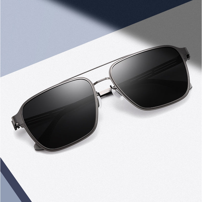 Black Metal Men Sunglasses